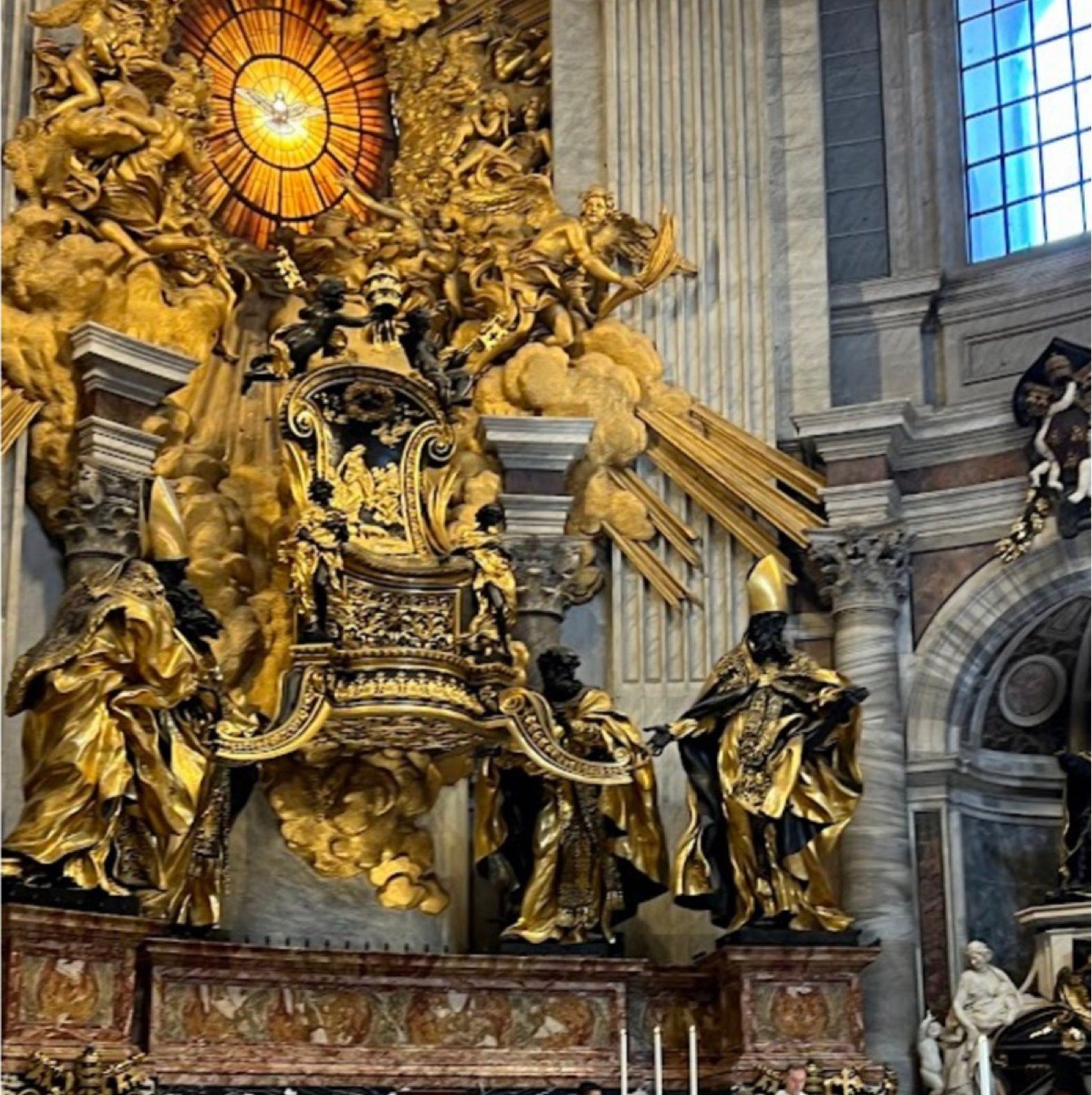 Inside St. Peter's Basilica, Vatican City.
